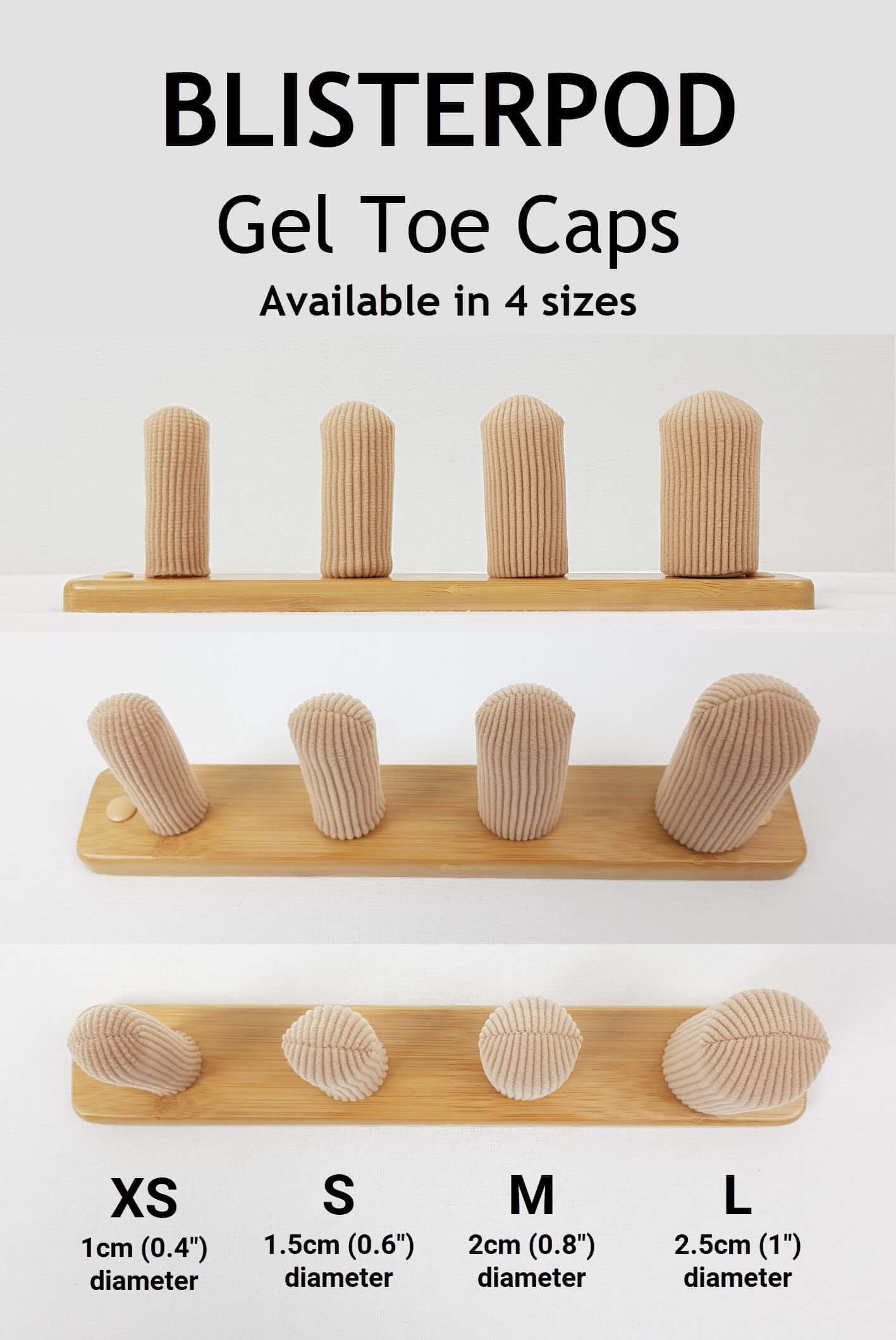 BlisterPod Gel Toe Protectors Gel Toe Protectors - Blister Prevention