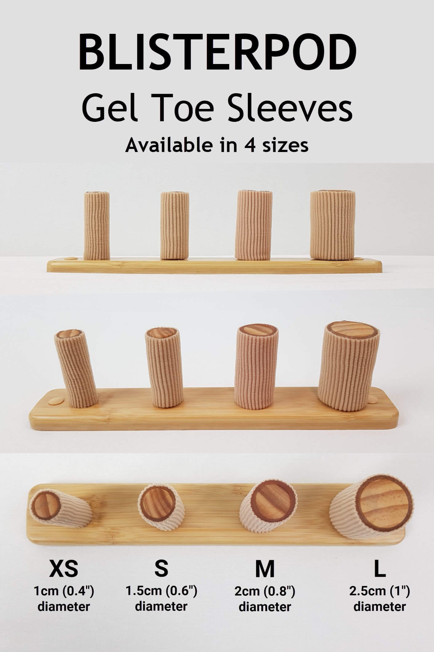 BlisterPod Gel Toe Protectors Gel Toe Protectors - Blister Prevention