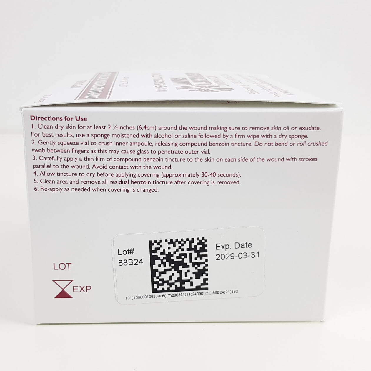 James Alexander Corp Compound Benzoin Tincture Ampoules Medical Supplies - Blister Prevention