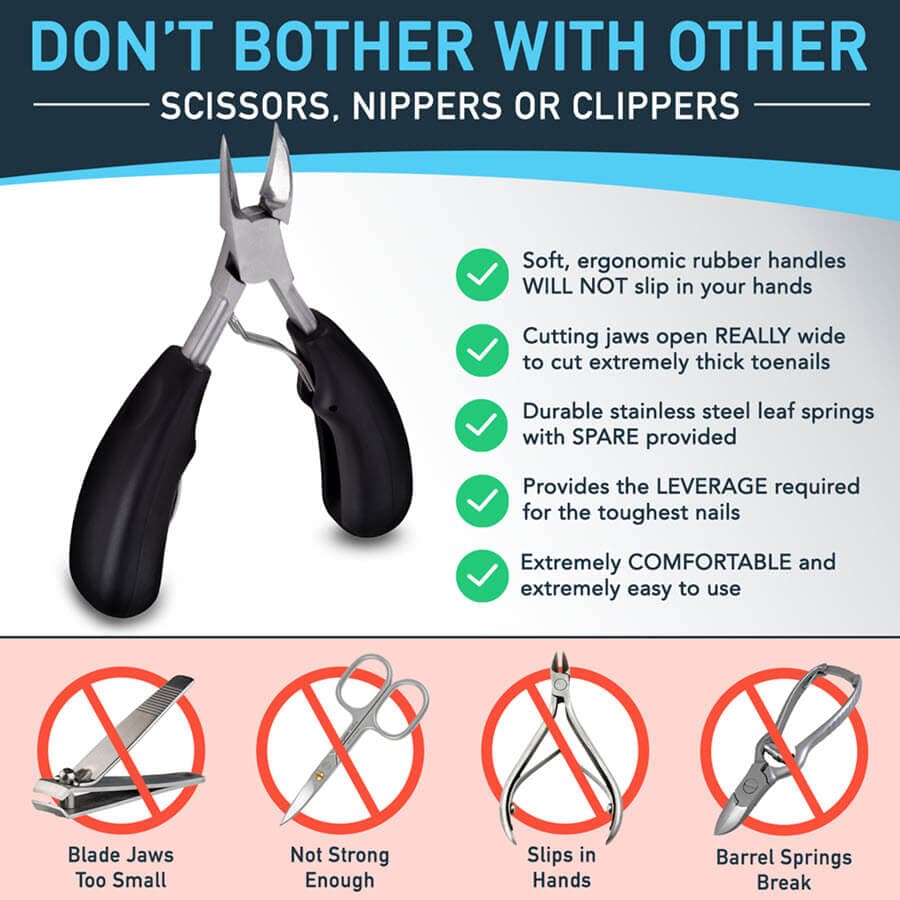 BlisterPod Toenail Clippers For Thick Toenails Clippers - Blister Prevention