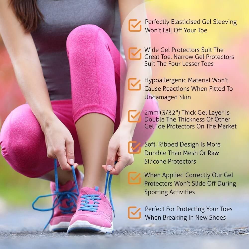BlisterPod Gel Toe Protectors Gel Toe Protectors - Blister Prevention