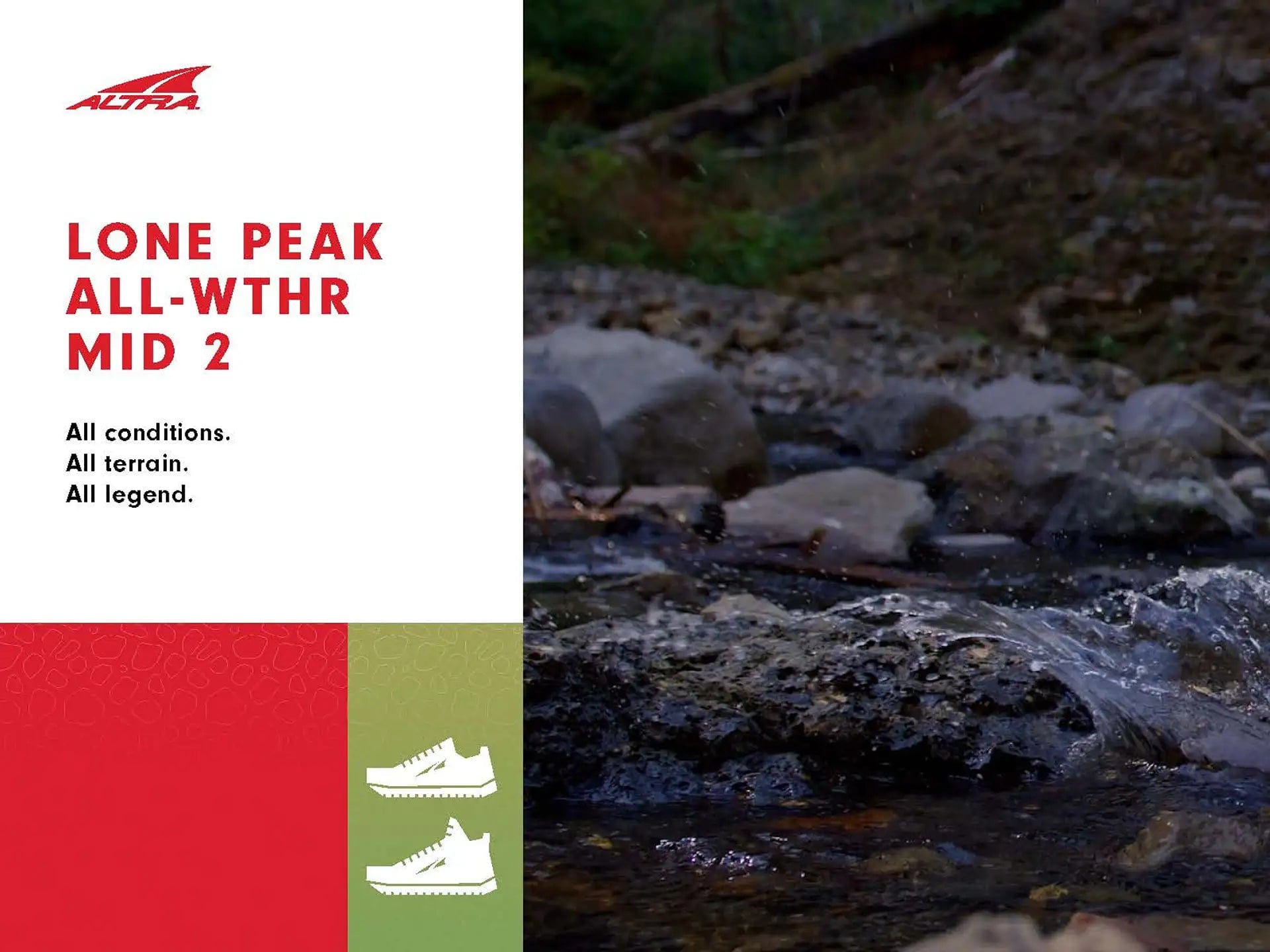 Altra Lone Peak All Weather Mid 2 [Men's] Shoes - Blister Prevention